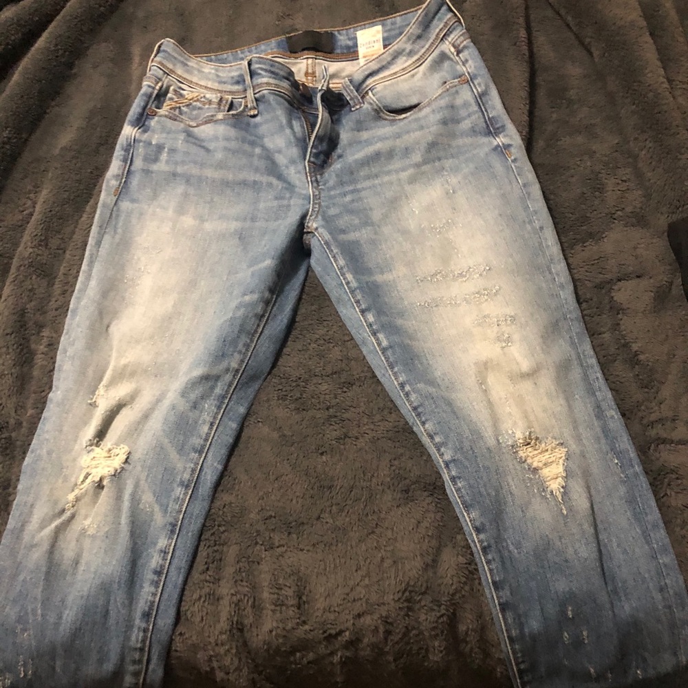 Buckle Black Ankle Skinny Jeans